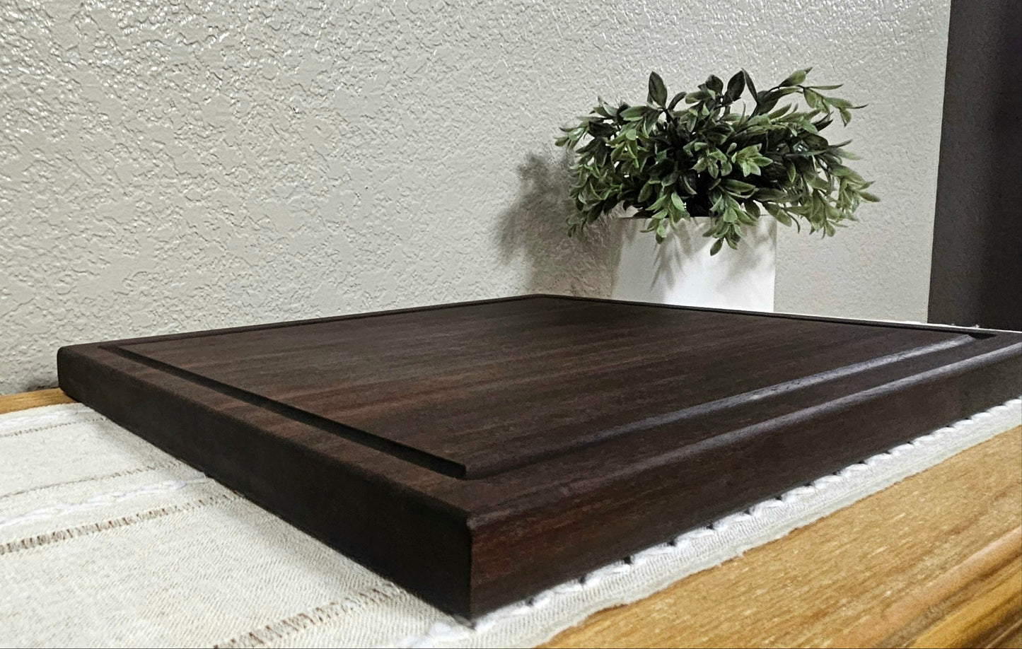Peruvian Walnut Edge Grain Cutting Board