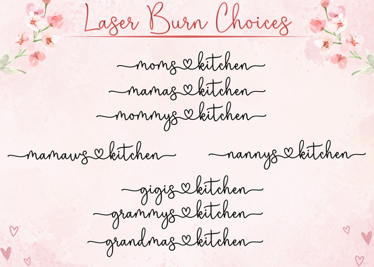 Heart Charcuterie Board with Laser Engraving Add On Style Options For Mother's Day Gift | Grandmother's Gift Option