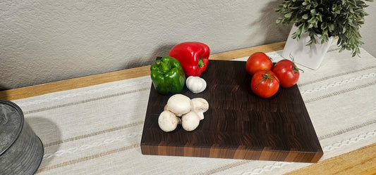 Walnut End Grain Cutting Board | Butcher Block | Double Sided