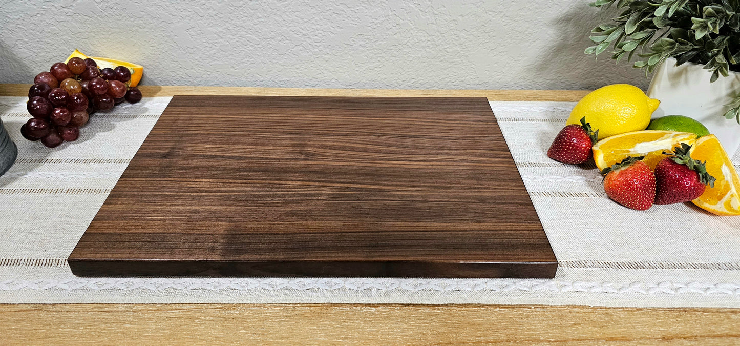 Walnut Edge Grain Cutting Board | Reversible