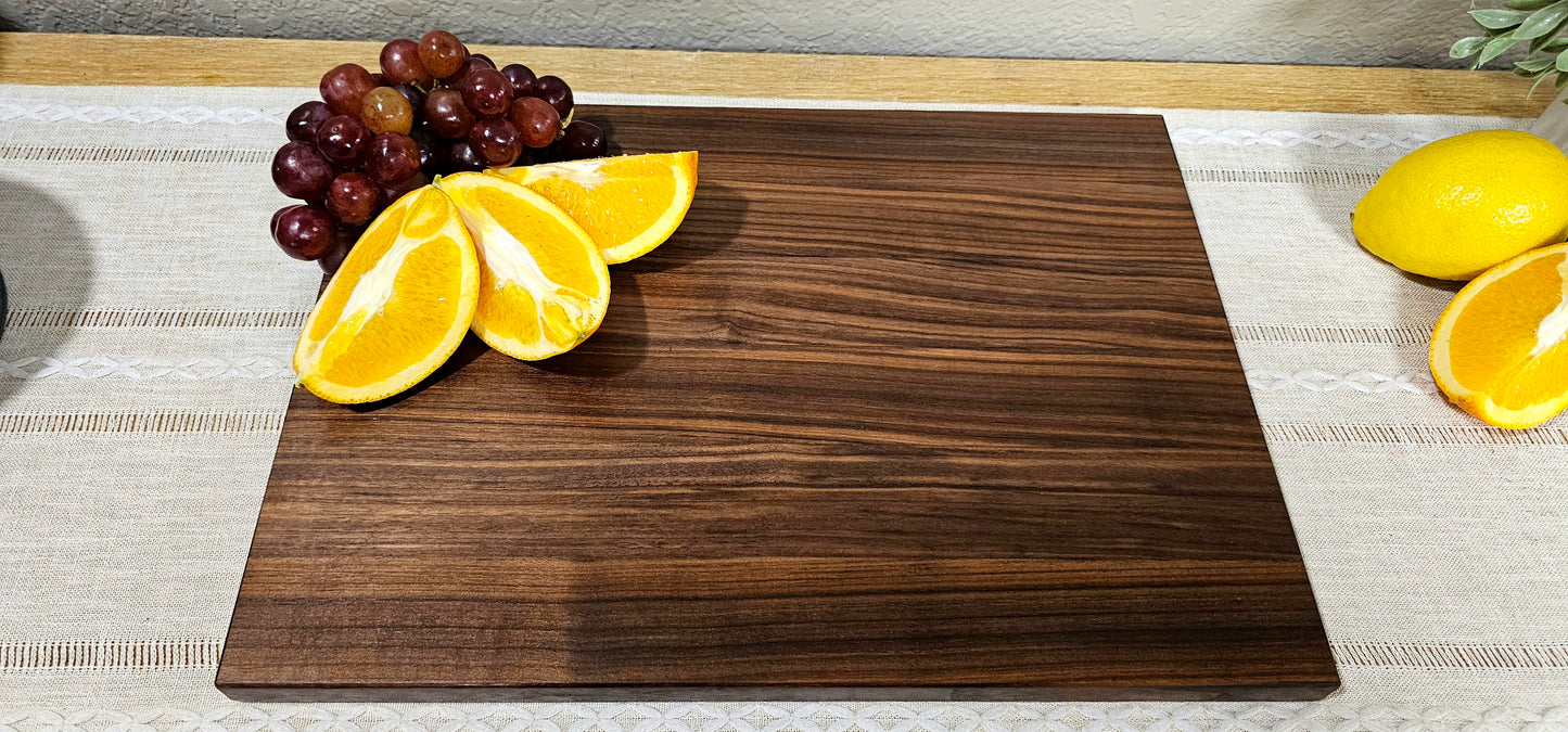 Walnut Edge Grain Cutting Board | Reversible