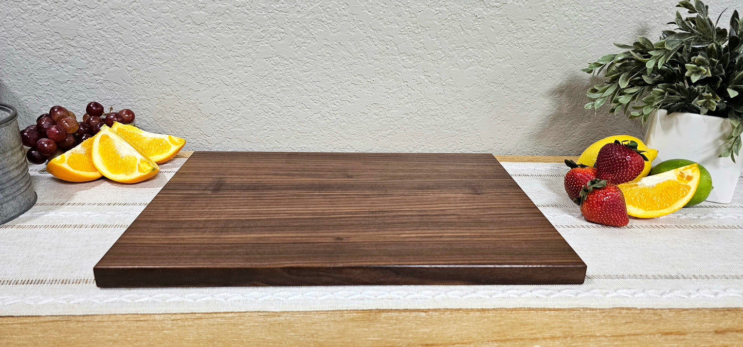 Walnut Edge Grain Cutting Board | Reversible