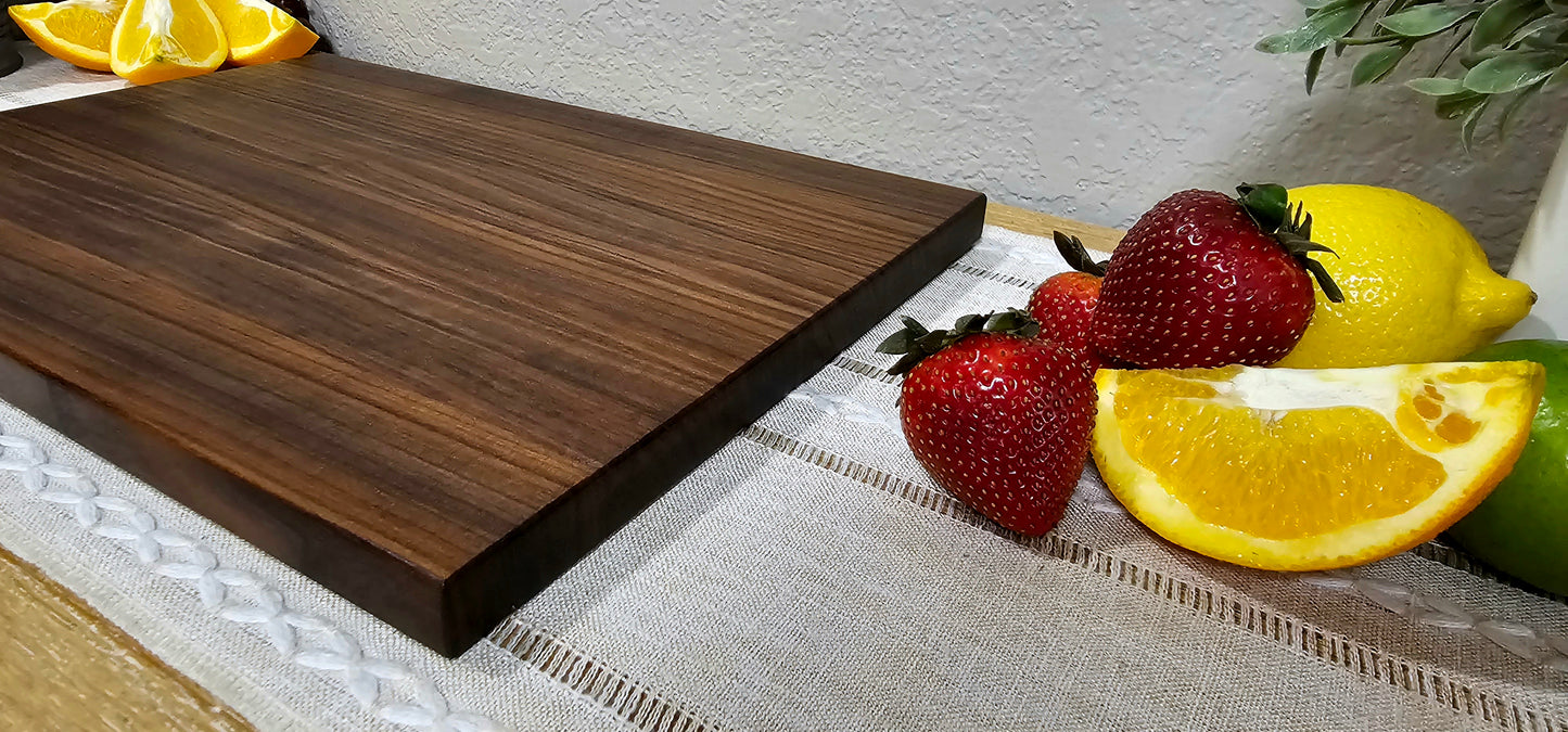 Walnut Edge Grain Cutting Board | Reversible