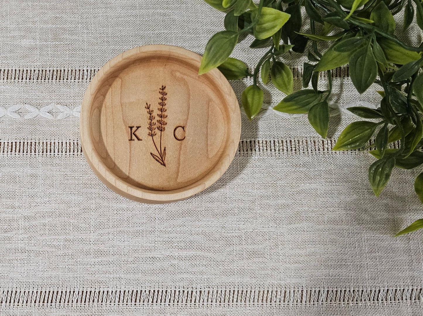 Jewelry Bowl with Personalized Engraving Add-On | 4 Engraving Options |Cherry, Walnut, or Maple Wood | Engagement, Wedding, Anniversary, & Holiday Gift Item