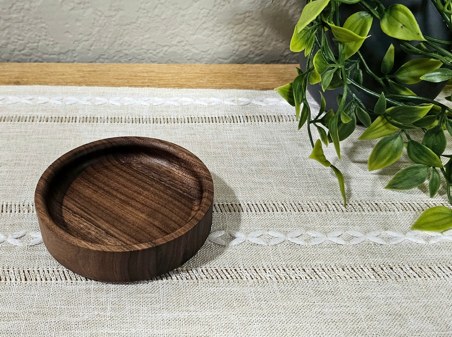 Jewelry Bowl with Personalized Engraving Add-On | 4 Engraving Options |Cherry, Walnut, or Maple Wood | Engagement, Wedding, Anniversary, & Holiday Gift Item