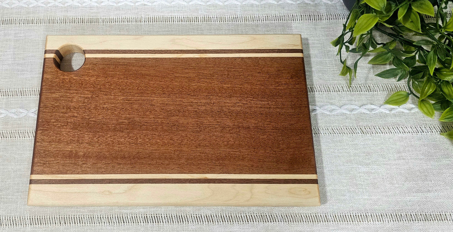 Cheese Board | African Sapele and Maple Woods