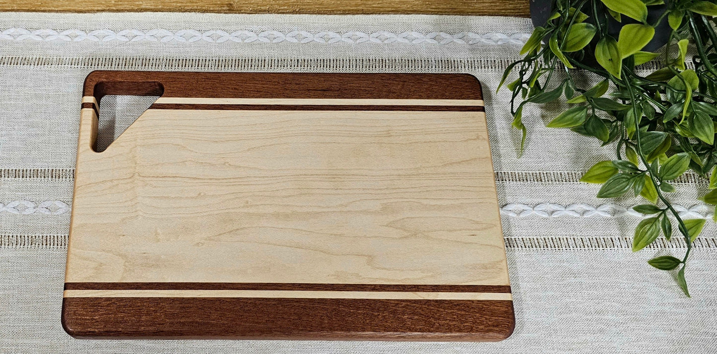 Cheese Board | African Sapele & Maple Woods