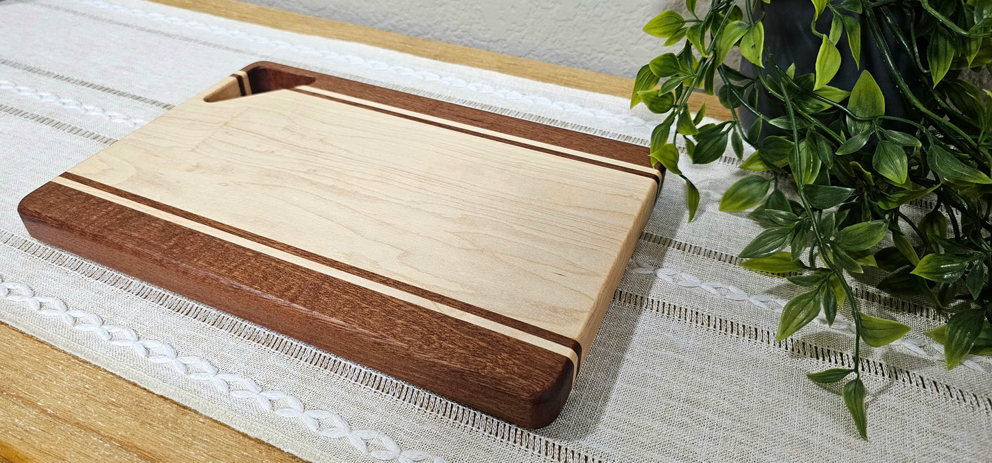 Cheese Board | African Sapele & Maple Woods