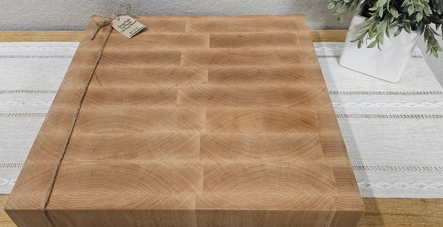 Large Maple End Grain Cutting Board