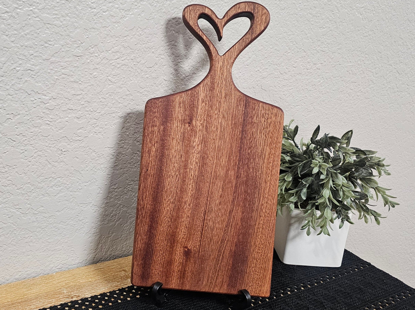 Heart Charcuterie Board with Laser Engraving Add On