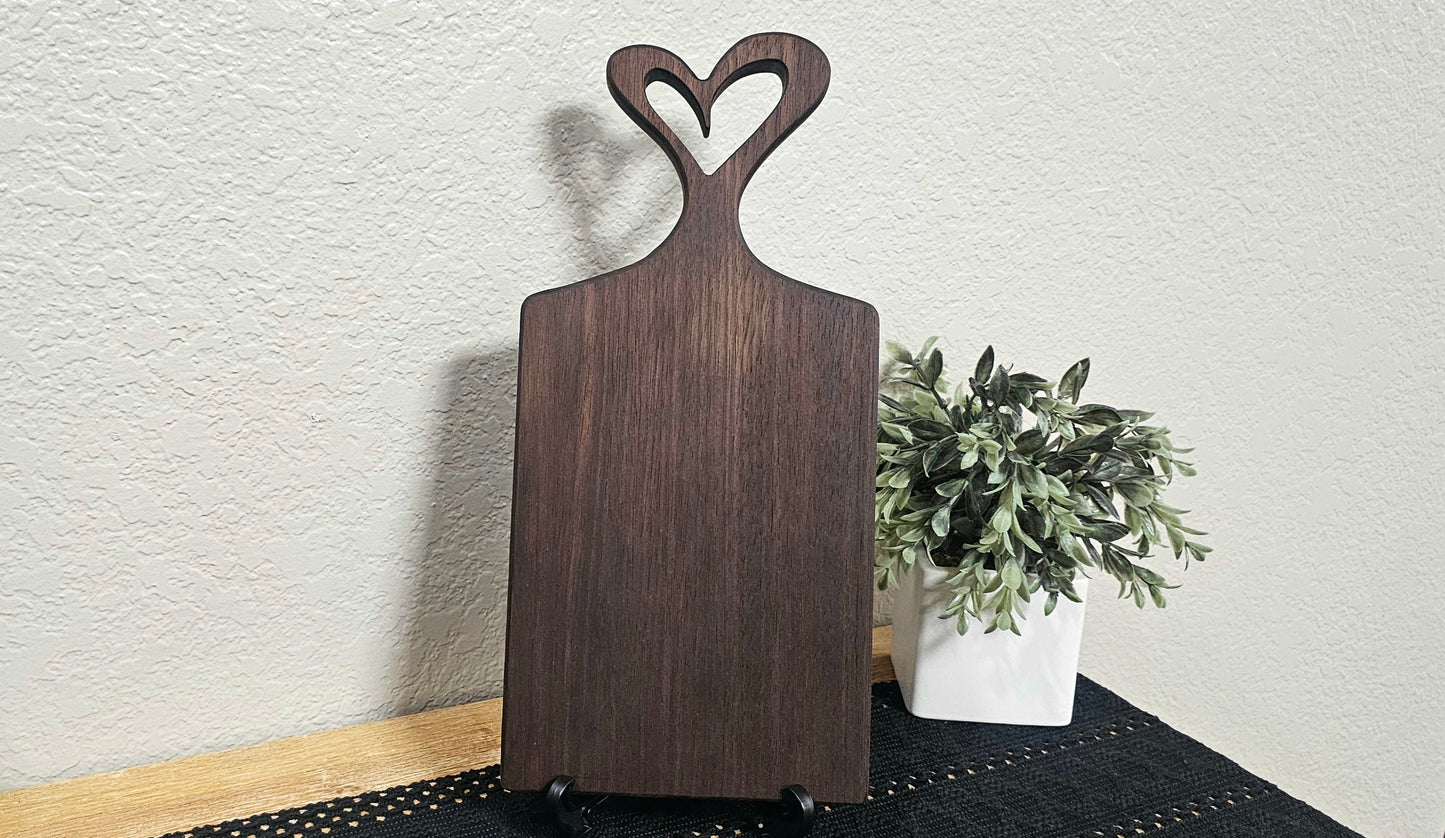 Heart Charcuterie Board with Laser Engraving Add On Style Options For Mother's Day Gift | Grandmother's Gift Option