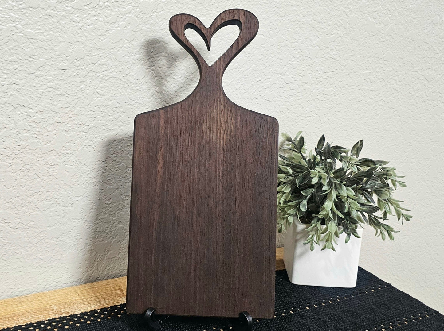 Heart Charcuterie Board with Laser Engraving Add On