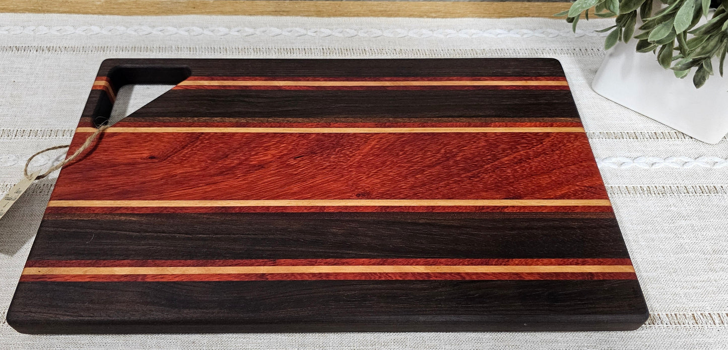 Cheese Board | Peruvian Walnut, Cherry, African Sapele, & African Padauk