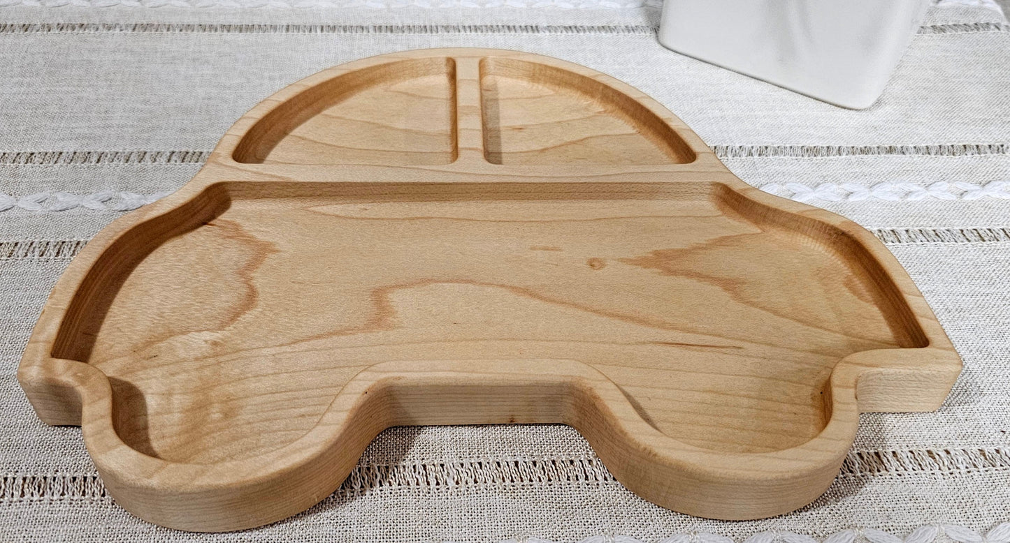 Car Wooden Shaped Plate