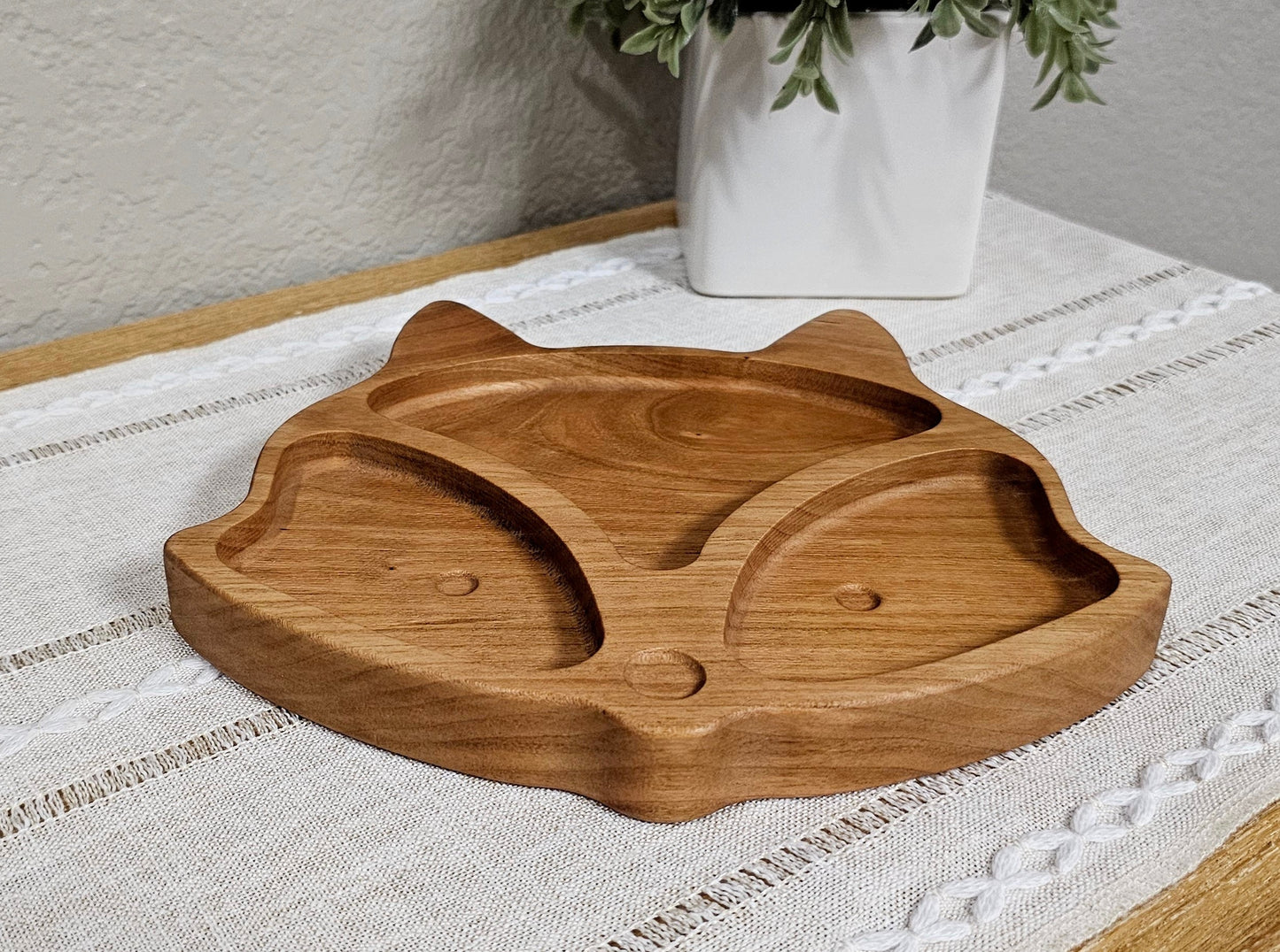 Fox Wooden Shaped Plate | 2 Size Options