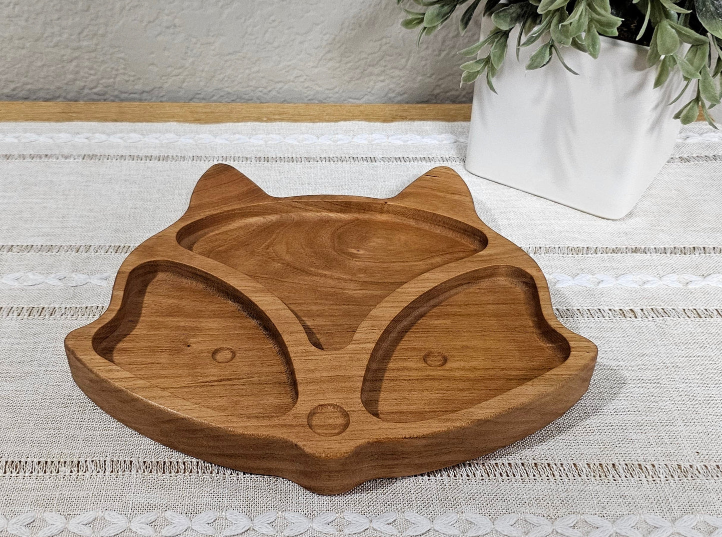 Fox Wooden Shaped Plate | 2 Size Options