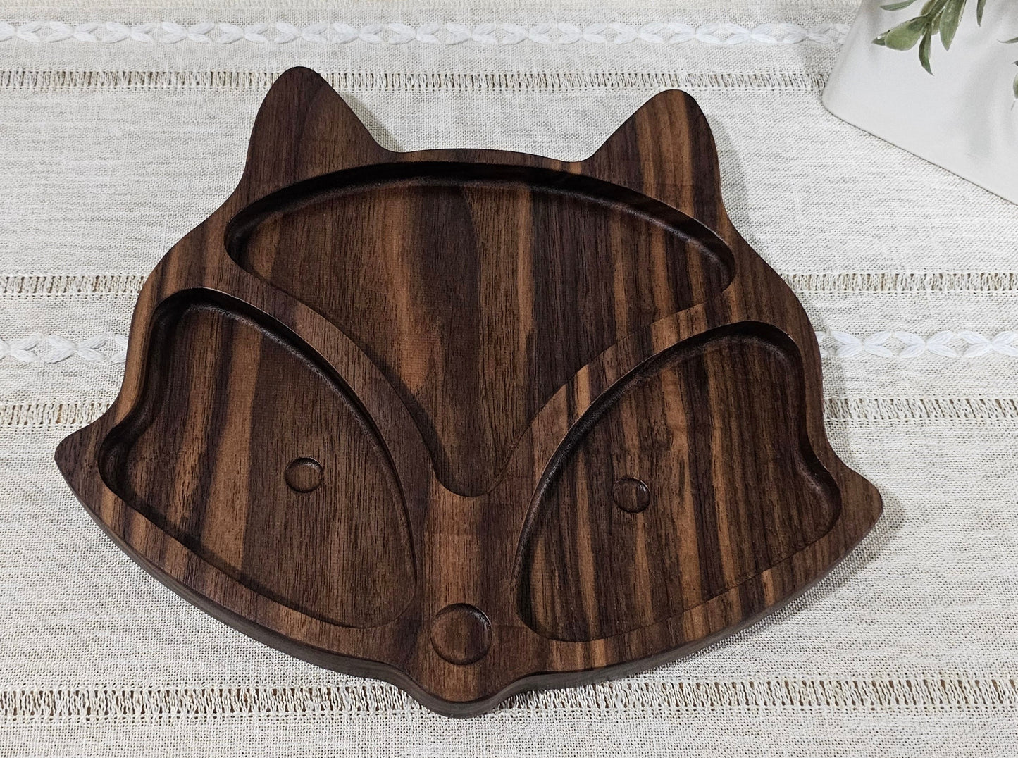 Fox Wooden Shaped Plate | 2 Size Options