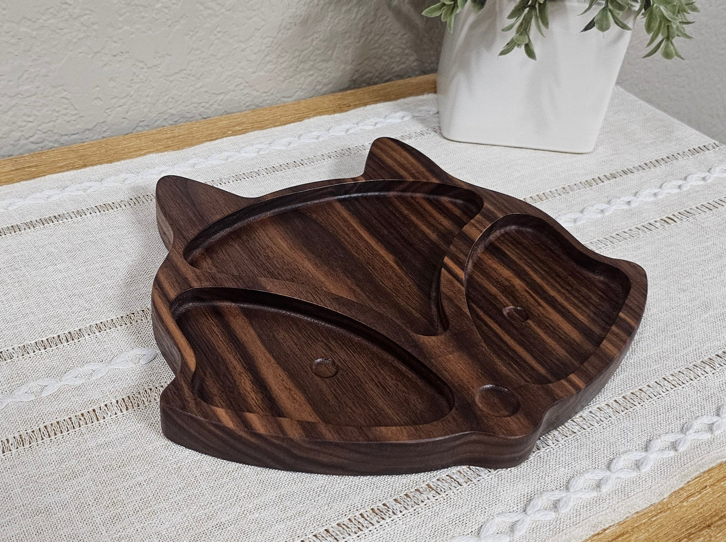 Fox Wooden Shaped Plate | 2 Size Options