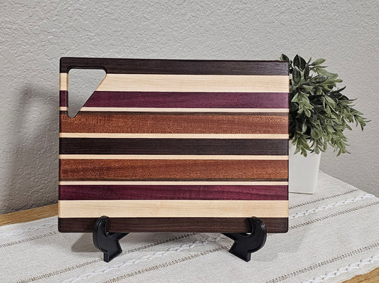 Cheese Board | Maple, Peruvian Walnut, African Sapele, & Purpleheart Woods