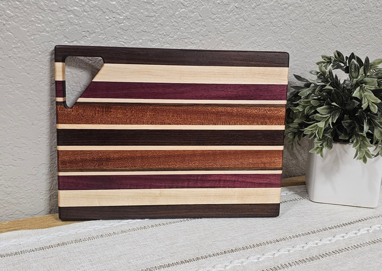 Cheese Board | Maple, Peruvian Walnut, African Sapele, & Purpleheart Woods