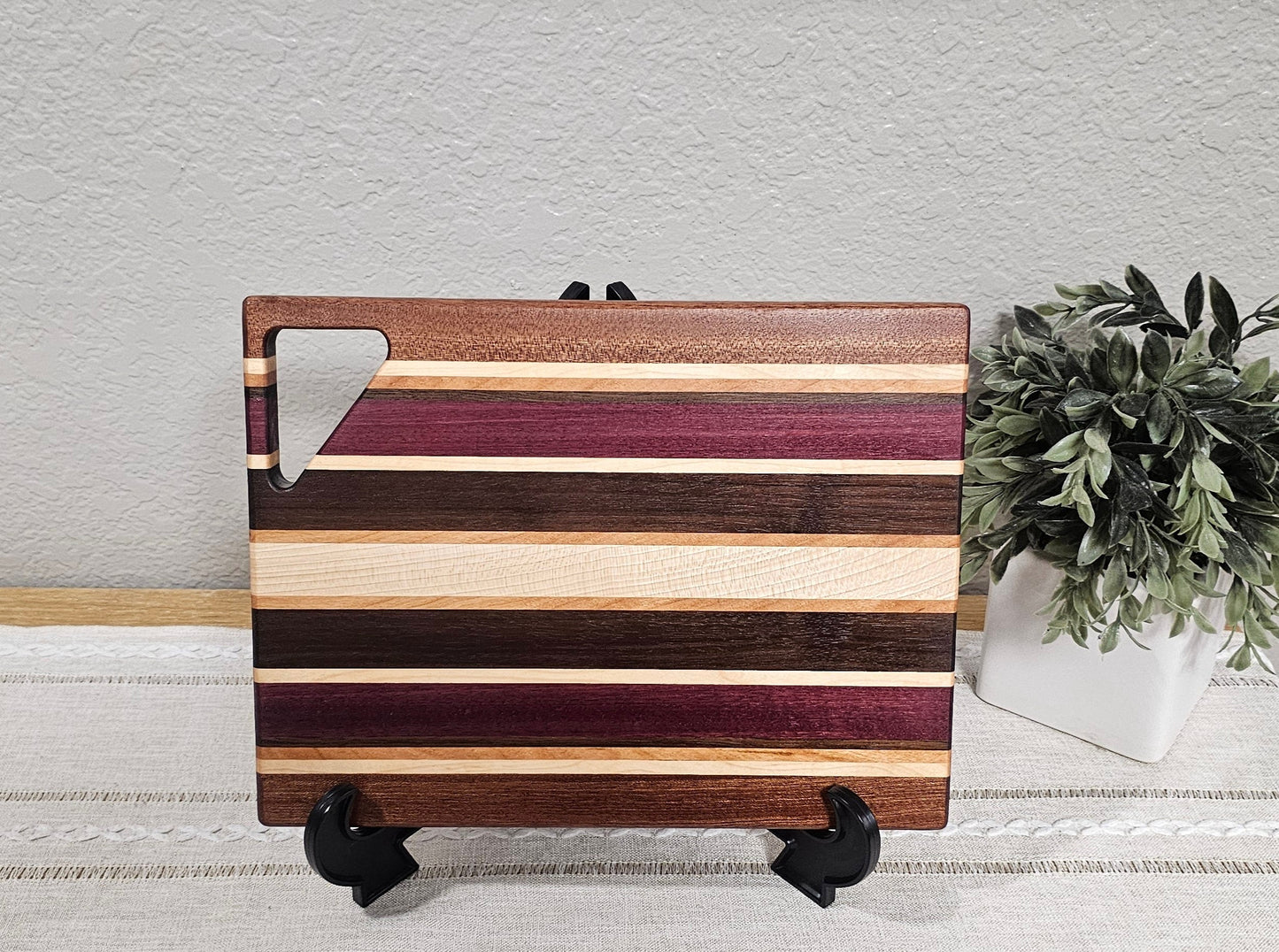 Cheese Board | Maple, Cherry, Peruvian Walnut, African Sapele, & Purpleheart Woods