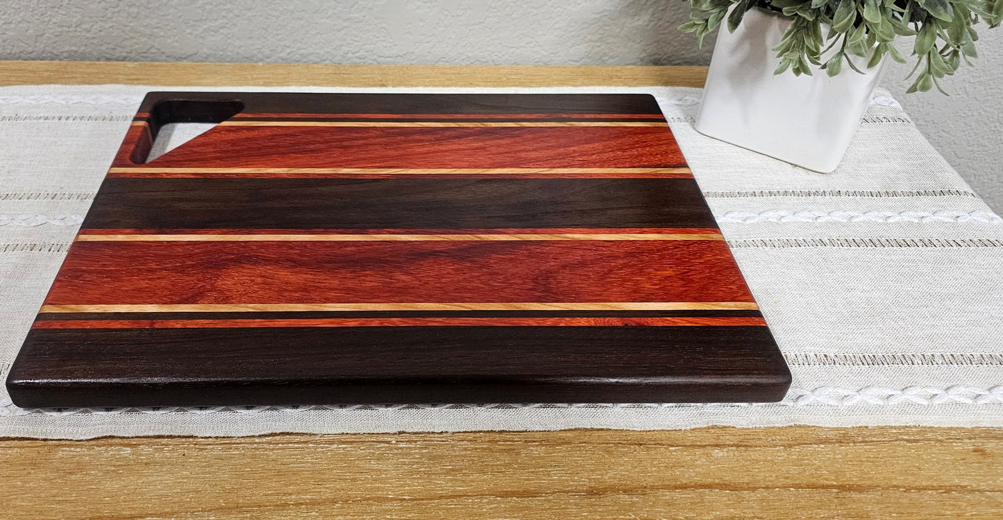 Cheese Board | Cherry, Peruvian Walnut, & African Padauk