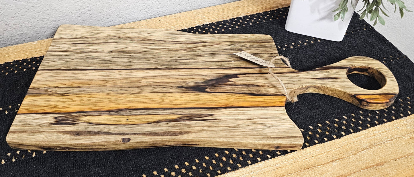 Large Charcuterie Board in Black Limba