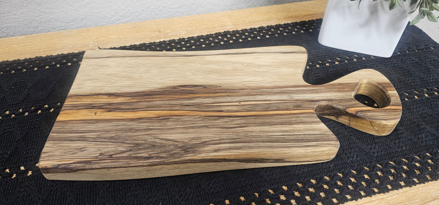 Charcuterie Board in Black Limba