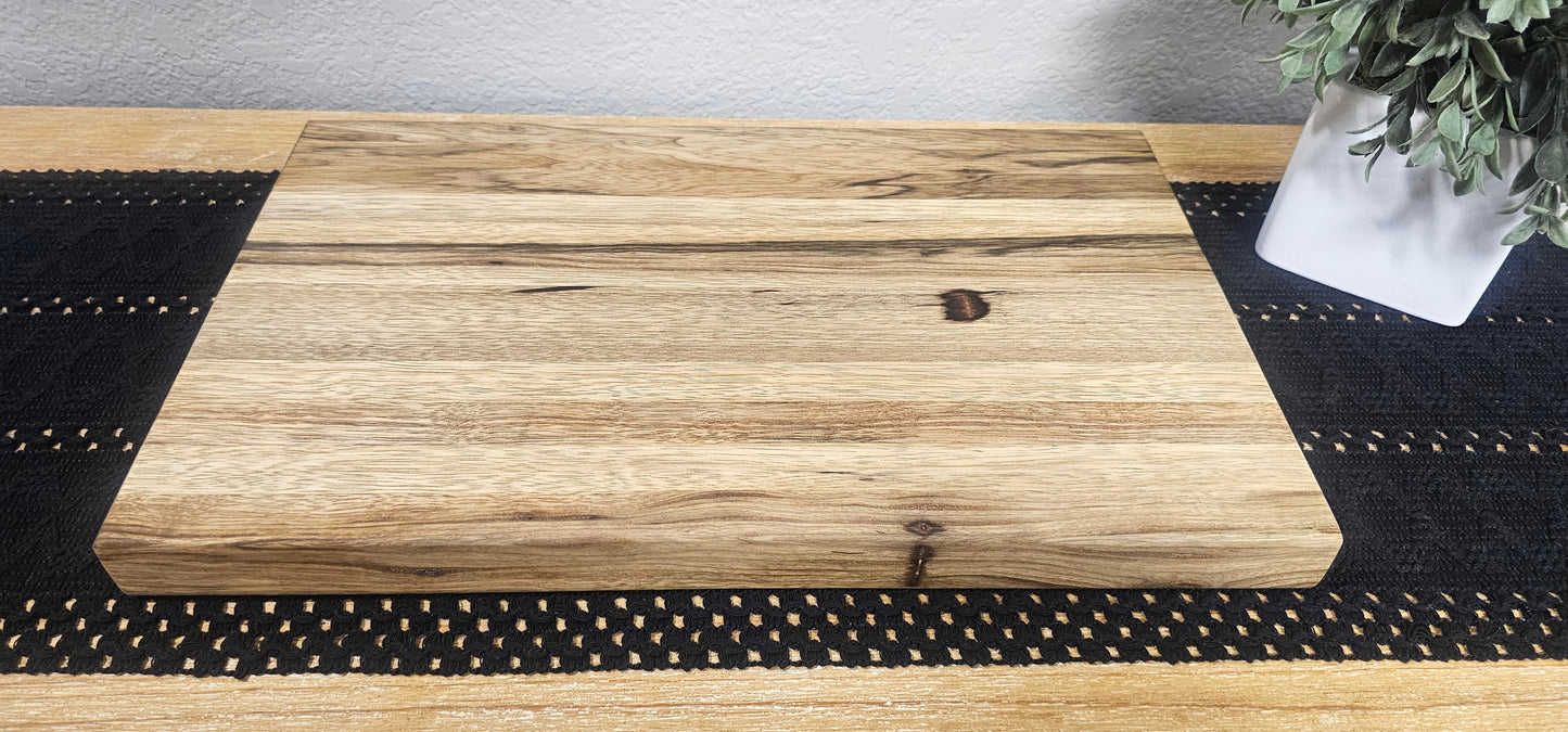 Edge Grain Cutting Board in Black Limba