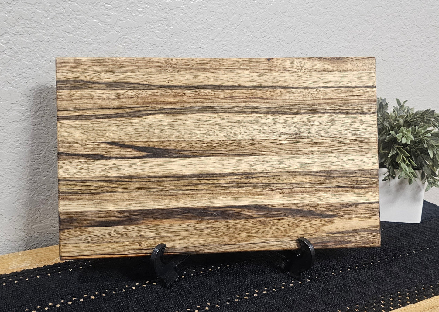 Edge Grain Cutting Board in Black Limba