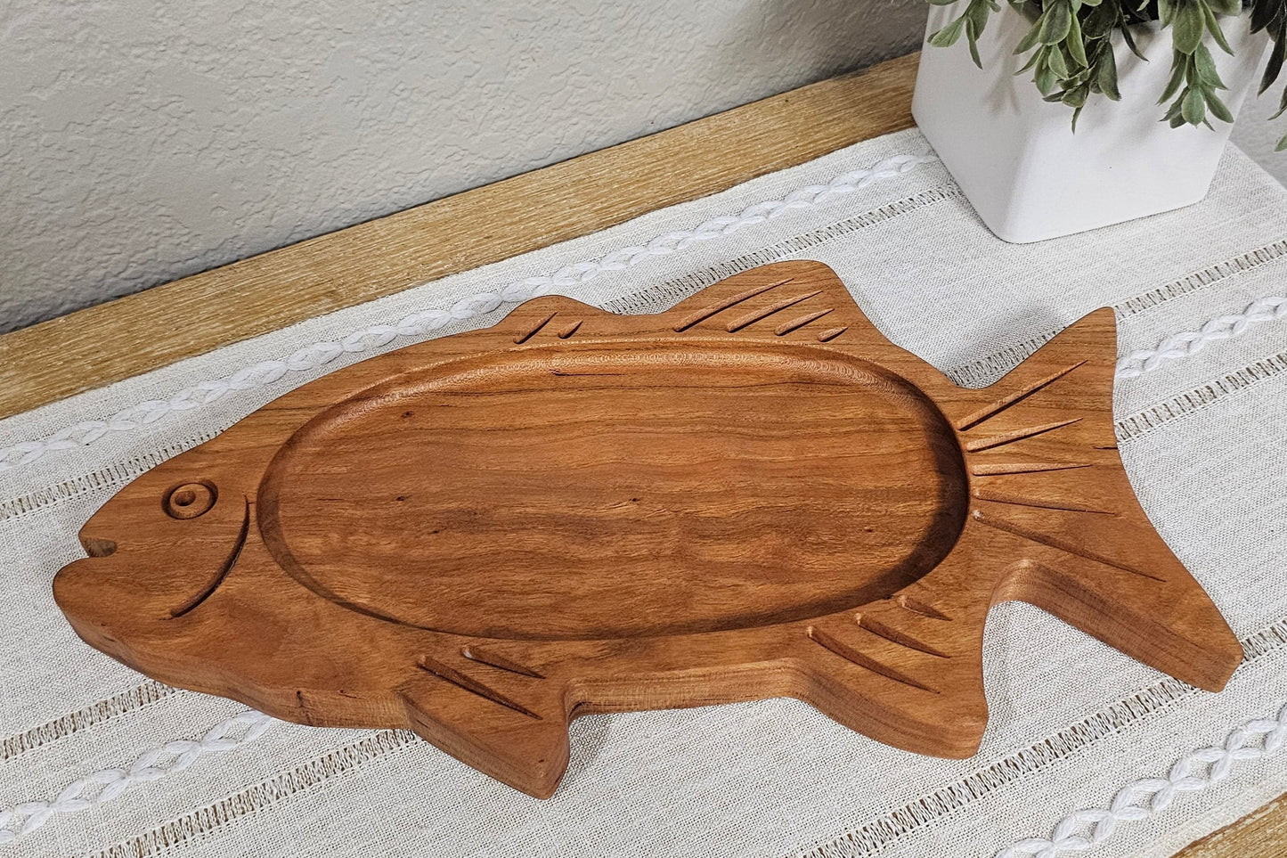 "Fish Dish" Wooden Tray