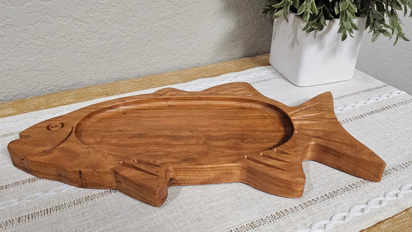 "Fish Dish" Wooden Tray