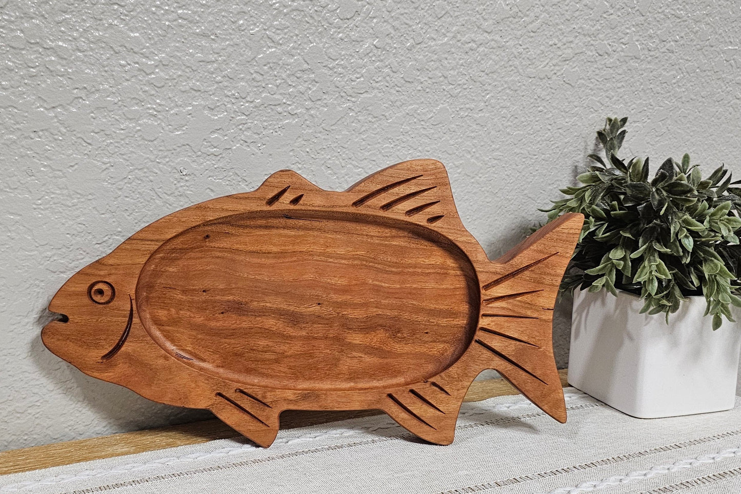 "Fish Dish" Wooden Tray