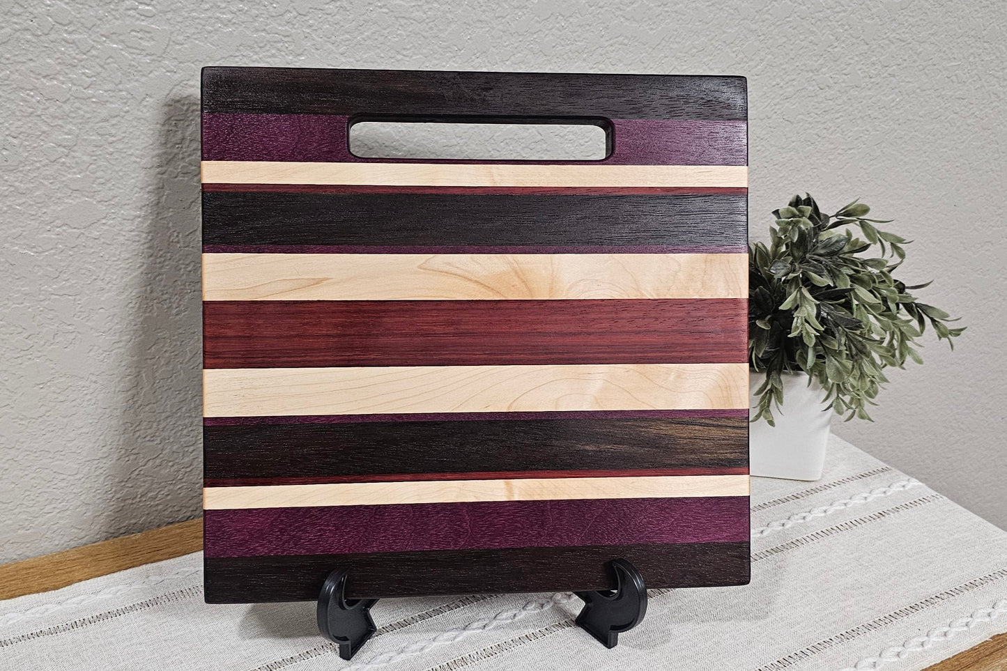 Cheese Board | Cutting Board | Peruvian Walnut, African Padauk, Maple, & Purpleheart