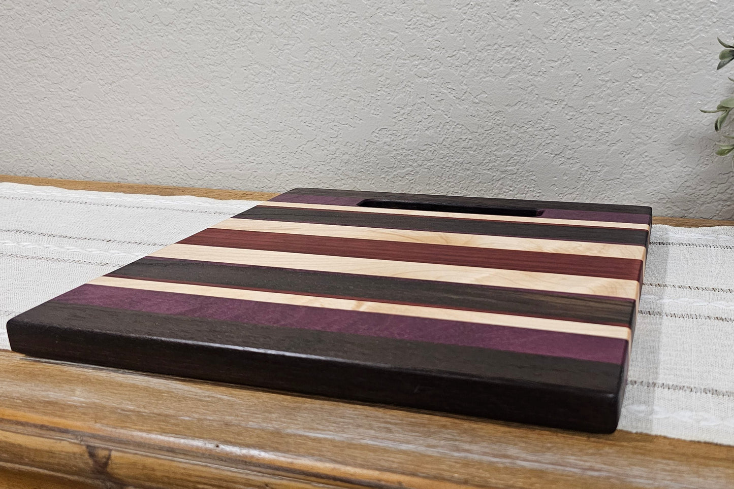 Cheese Board | Cutting Board | Peruvian Walnut, African Padauk, Maple, & Purpleheart