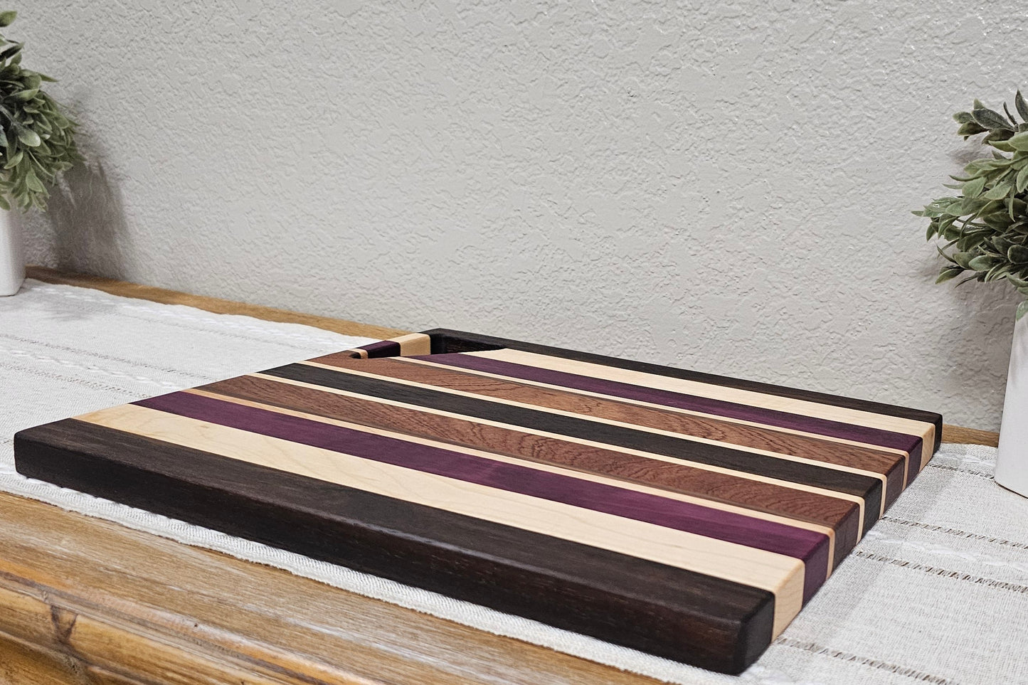 Cheese Board | Maple, Peruvian Walnut, African Sapele, & Purpleheart Woods