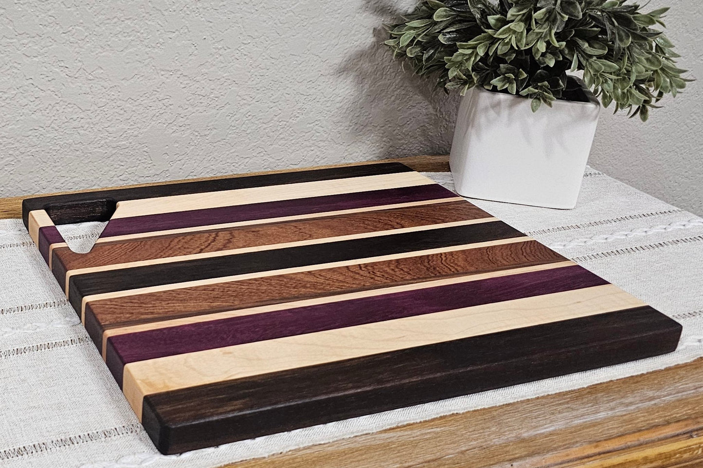 Cheese Board | Maple, Peruvian Walnut, African Sapele, & Purpleheart Woods