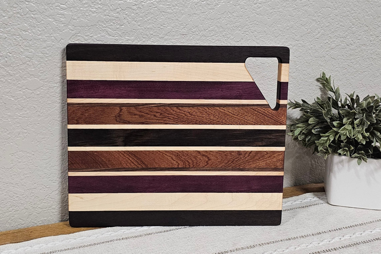 Cheese Board | Maple, Peruvian Walnut, African Sapele, & Purpleheart Woods