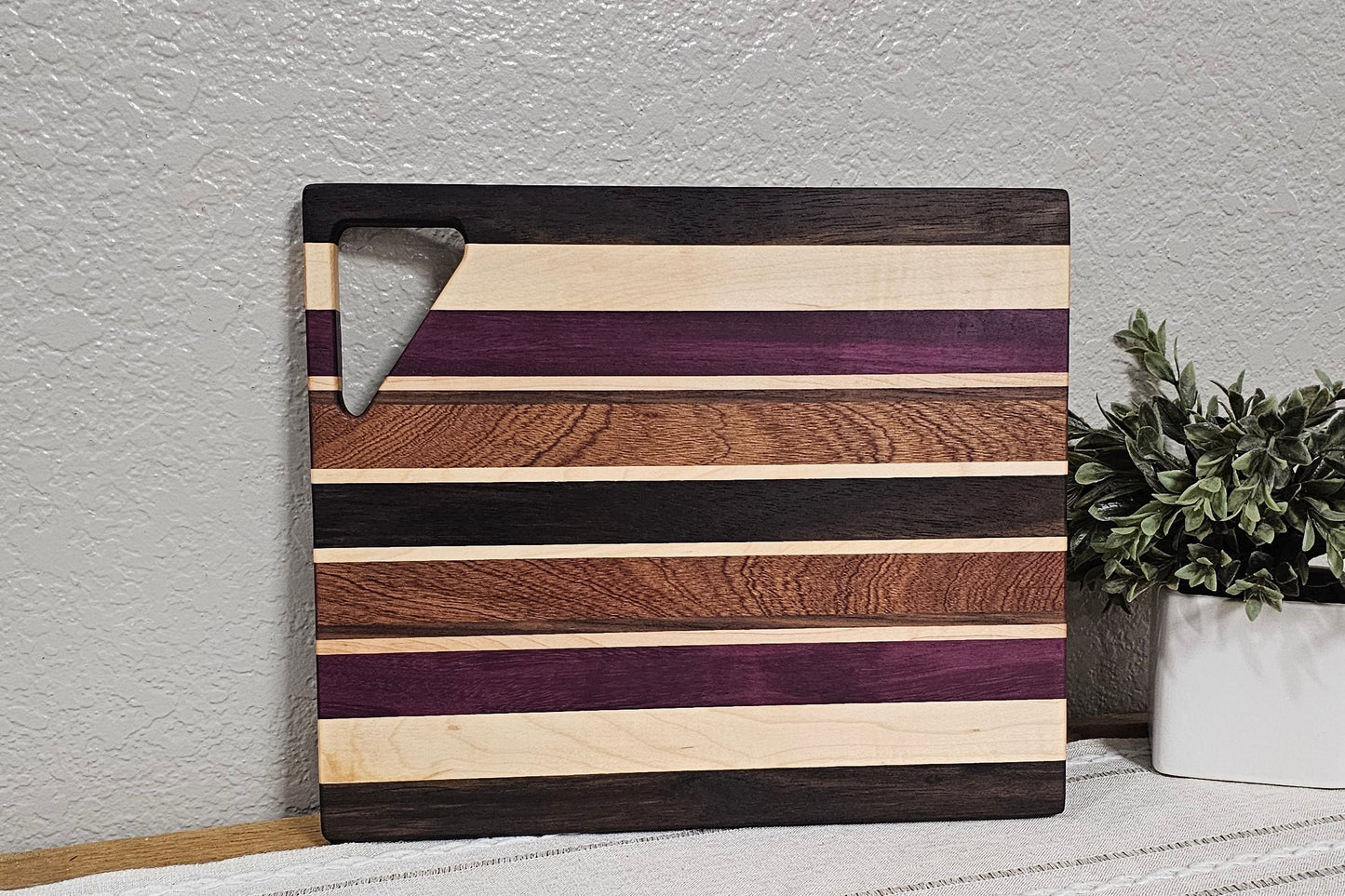 Cheese Board | Maple, Peruvian Walnut, African Sapele, & Purpleheart Woods