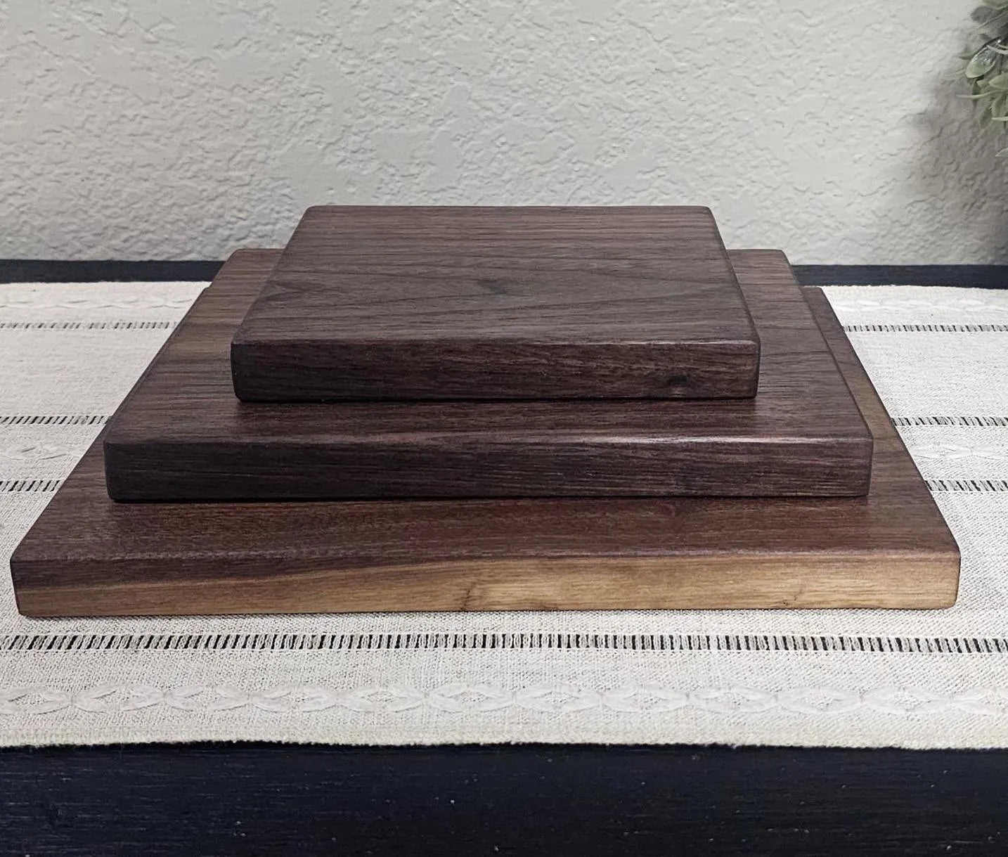 Solid Wood Cutting Board –  Multiple Wood Color Options - 3 Size Options