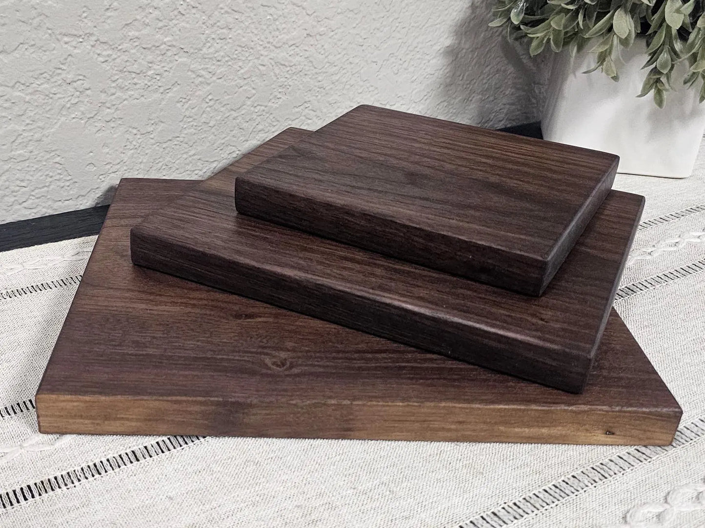 Solid Wood Cutting Board –  Multiple Wood Color Options - 3 Size Options