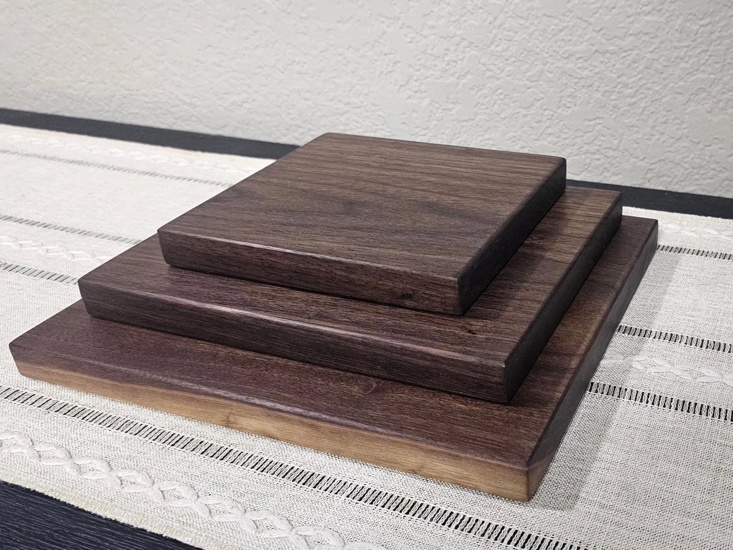 Solid Wood Cutting Board –  Multiple Wood Color Options - 3 Size Options