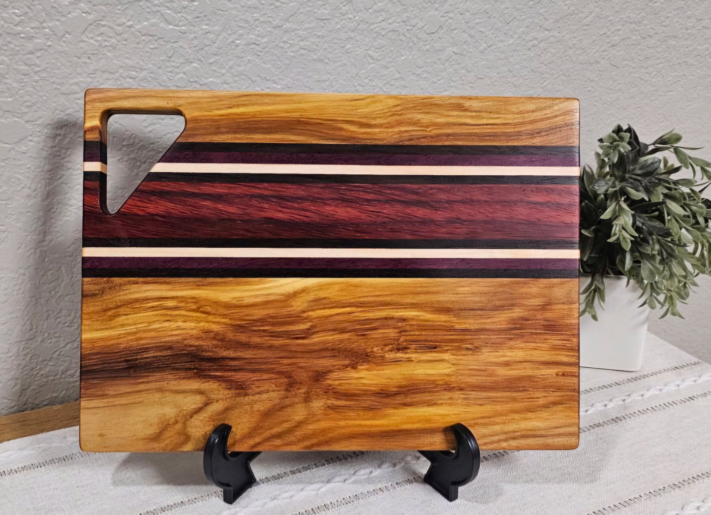 Cheese Board | Maple, Peruvian Walnut, African Padauk, Purpleheart, & Canary Wood