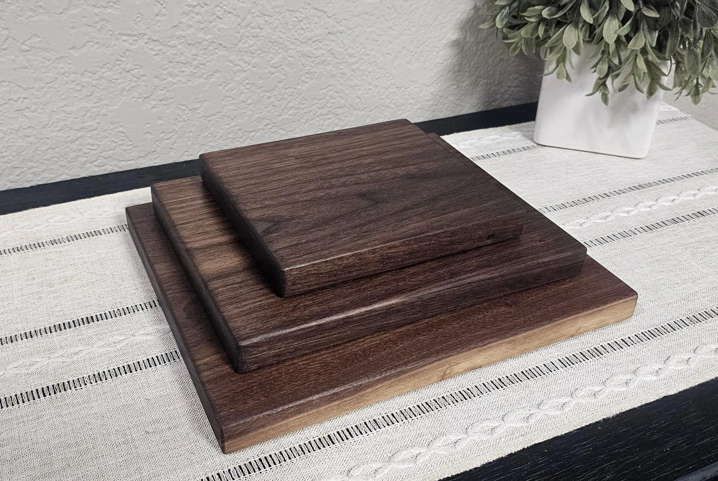 Solid Wood Cutting Board –  Multiple Wood Color Options - 3 Size Options