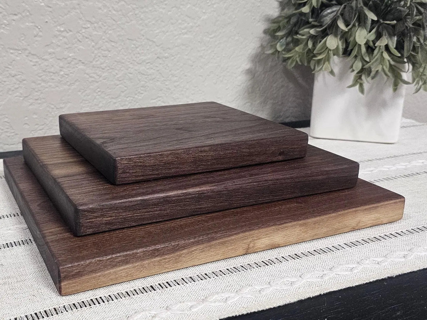 Solid Wood Cutting Board –  Multiple Wood Color Options - 3 Size Options