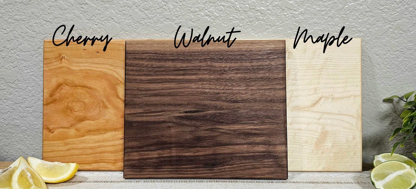 Charcuterie Board | Cherry, Walnut, or Maple Woods